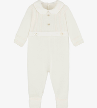 Load image into Gallery viewer, PAZ RODRIGUEZ Ivory Cotton Knit Babygrow
