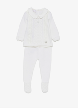 Load image into Gallery viewer, PAZ RODRIGUEZ cable-knit sweater and trousers set
