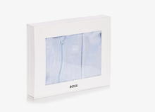 Load image into Gallery viewer, BOSS Baby Boys Blue Velour Tracksuit with Embossed Pattern
