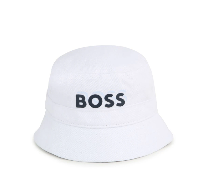 HUGO BOSS Logo-print cotton bucket hat