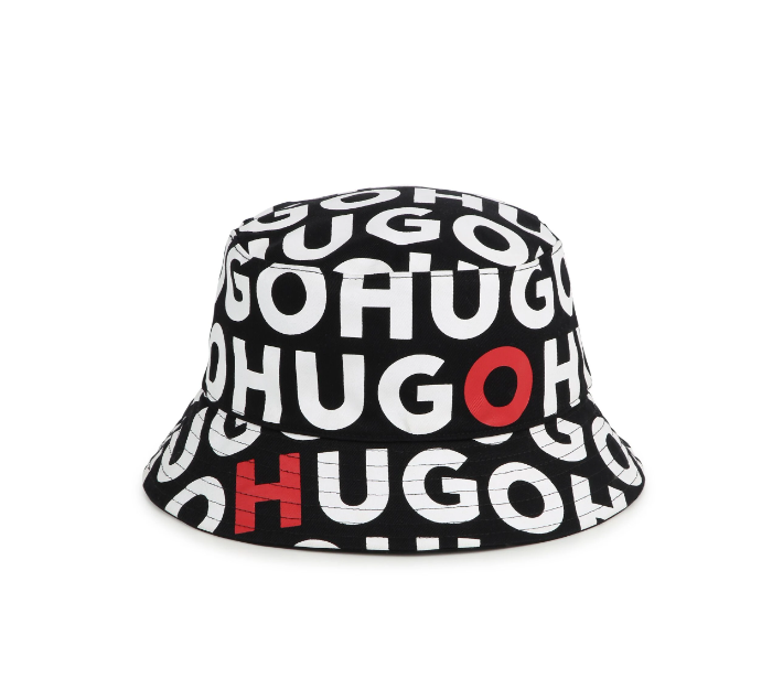 HUGO Logo-print cotton bucket hat