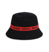 Load image into Gallery viewer, HUGO Logo-print cotton bucket hat
