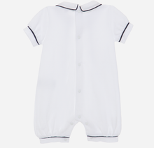 Load image into Gallery viewer, PATACHOU White romper with marine trims
