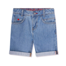 Load image into Gallery viewer, HUGO mid-rise denim shorts
