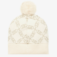 Load image into Gallery viewer, MICHAEL KORS Girls Ivory MK Empire Logo Hat
