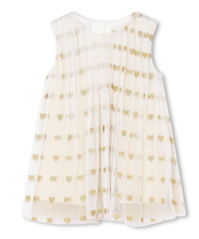 Load image into Gallery viewer, MICHAEL KORS glitter-detail pleated dress
