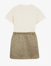 Load image into Gallery viewer, MICHAEL KORS logo-print tweed-skirt casual dress
