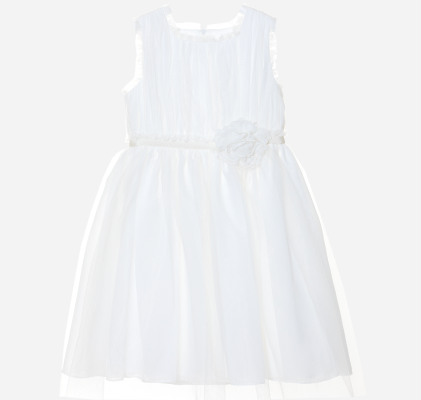 PATACHOU Girls white tulle dress