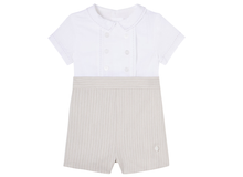 Load image into Gallery viewer, PATACHOU striped contrast romper
