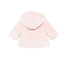 Load image into Gallery viewer, PATACHOU pink faux fur coat
