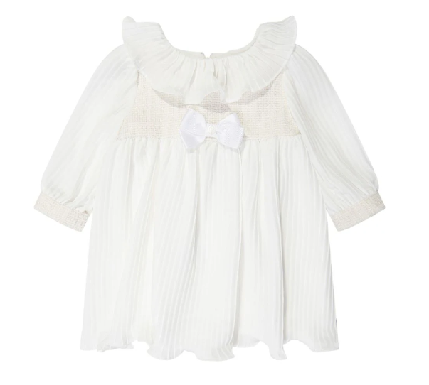 PATACHOU ruffle-collar pleated dress