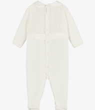 Load image into Gallery viewer, PAZ RODRIGUEZ Ivory Cotton Knit Babygrow
