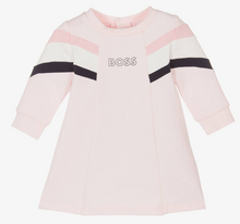 Load image into Gallery viewer, HUGO BOSS Girls Pink Cotton Dress
