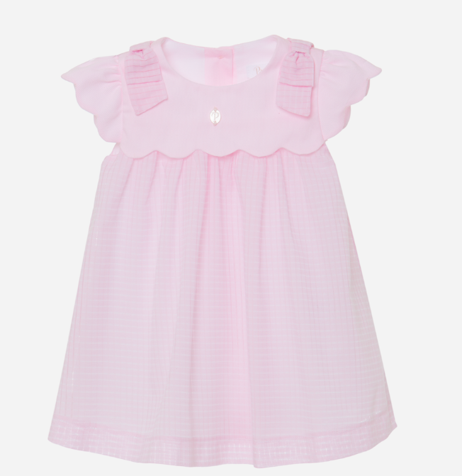 PATACHOU Pink textured cotton dress