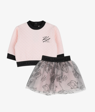 Load image into Gallery viewer, KARL LAGERFELD quilted tulle skirt set

