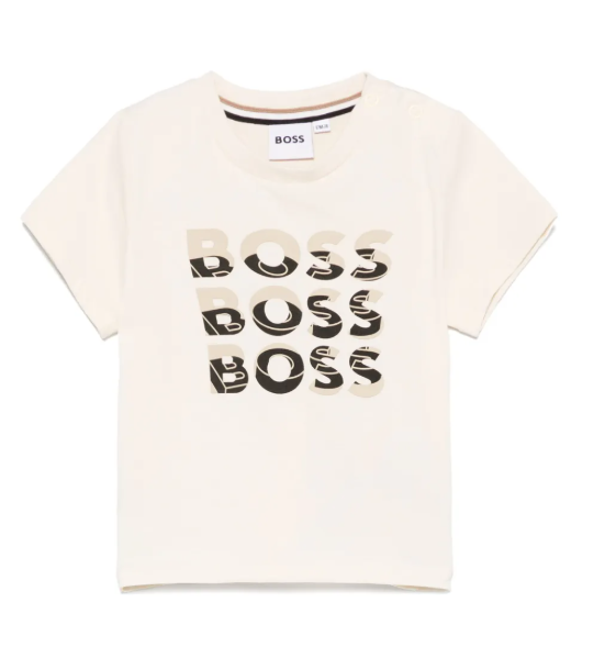 HUGO BOSS Ivory Logo Tshirt