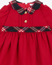 Load image into Gallery viewer, PATACHOU Tartan trim long sleeve dress
