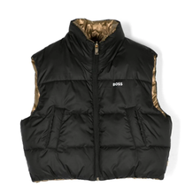 Load image into Gallery viewer, HUGO BOSS reversible logo-print padded gilet
