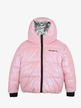 Load image into Gallery viewer, KARL LAGERFELD reversible hooded down jacket
