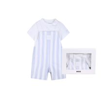 Load image into Gallery viewer, BOSS striped babywear set
