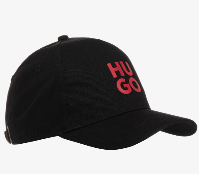 HUGO Teen Black Cotton Twill Cap