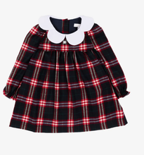 Load image into Gallery viewer, PATACHOU tartan-print Peter Pan collar dress
