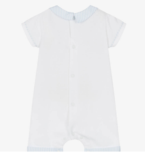 Load image into Gallery viewer, PATACHOU Baby Boys White &amp; Blue Piqué Shortie
