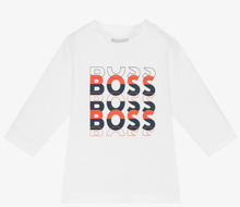 Load image into Gallery viewer, HUGO BOSS Baby Boys White Cotton Jersey Top
