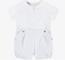 Load image into Gallery viewer, PAZ RODRIGUEZ Baby Boys White Cotton &amp; Linen Shorts Set
