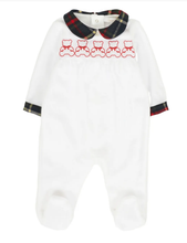 Load image into Gallery viewer, PATACHOU embroidered collar babygrow
