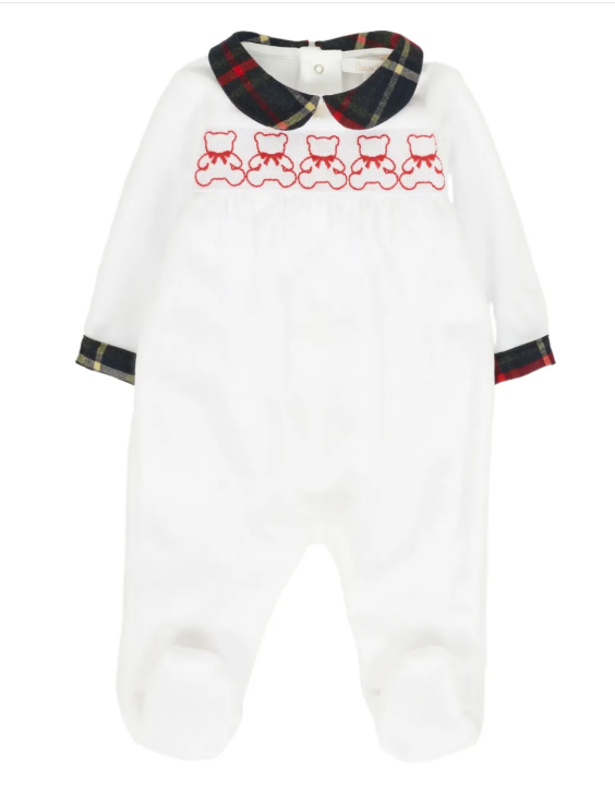 PATACHOU embroidered collar babygrow