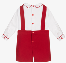 Load image into Gallery viewer, PATACHOU Boys Red &amp; White Shortie
