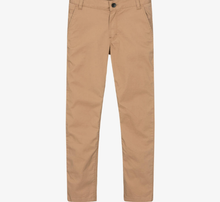 Load image into Gallery viewer, HUGO BOSS Boys Beige Cotton Chino Trousers
