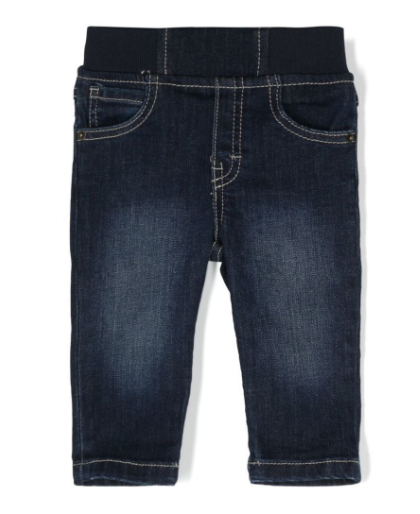 HUGO BOSS Logo-print straight-leg jeans