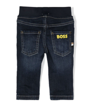 Load image into Gallery viewer, HUGO BOSS Logo-print straight-leg jeans
