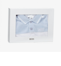 Load image into Gallery viewer, Hugo Boss Baby White Velour Babygrow
