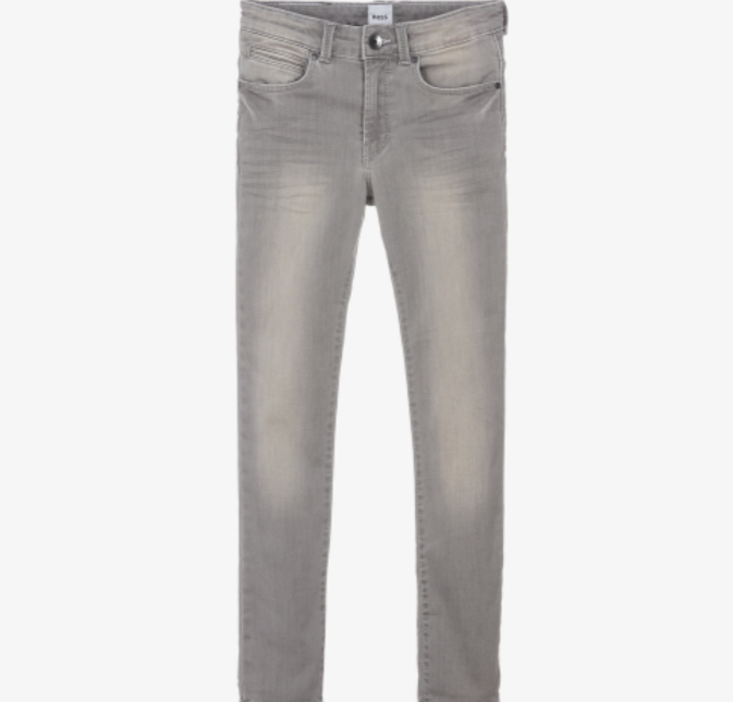 HUGO BOSS Boys Grey Denim Jeans