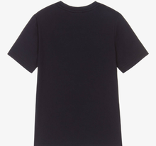 Load image into Gallery viewer, HUGO BOSS Boys Navy Blue Logo T-Shirt
