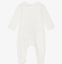 Load image into Gallery viewer, PAZ RODRIGUEZ Ivory Velour Babygrow
