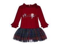 Load image into Gallery viewer, Lapin House Teddy Print check tutu skirt
