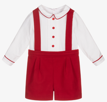 Load image into Gallery viewer, PATACHOU Boys Red &amp; White Shortie
