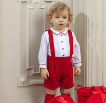 Load image into Gallery viewer, PATACHOU Boys Red &amp; White Shortie
