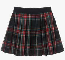 Load image into Gallery viewer, PATACHOU Girls Blue &amp; Green Tartan Skirt
