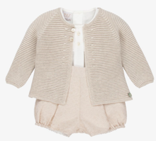 Load image into Gallery viewer, PAZ RODRIGUEZ Baby Boys Beige Shorts Set
