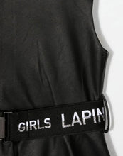 Load image into Gallery viewer, LAPIN HOUSE Leather Look A-Line Midi Dress
