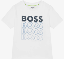 Load image into Gallery viewer, HUGO BOSS White Logo Cotton T-Shirt
