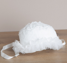 Load image into Gallery viewer, ALETTA baptism bonnet
