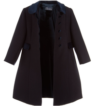 Load image into Gallery viewer, ANCAR Girls Navy Wool Coat
