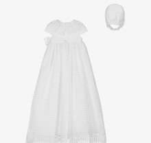 Load image into Gallery viewer, PATACHOU White Striped Organza Ceremony Gown Set
