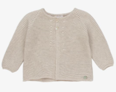 PAZ RODRIGUEZ Baby Beige Cardigan